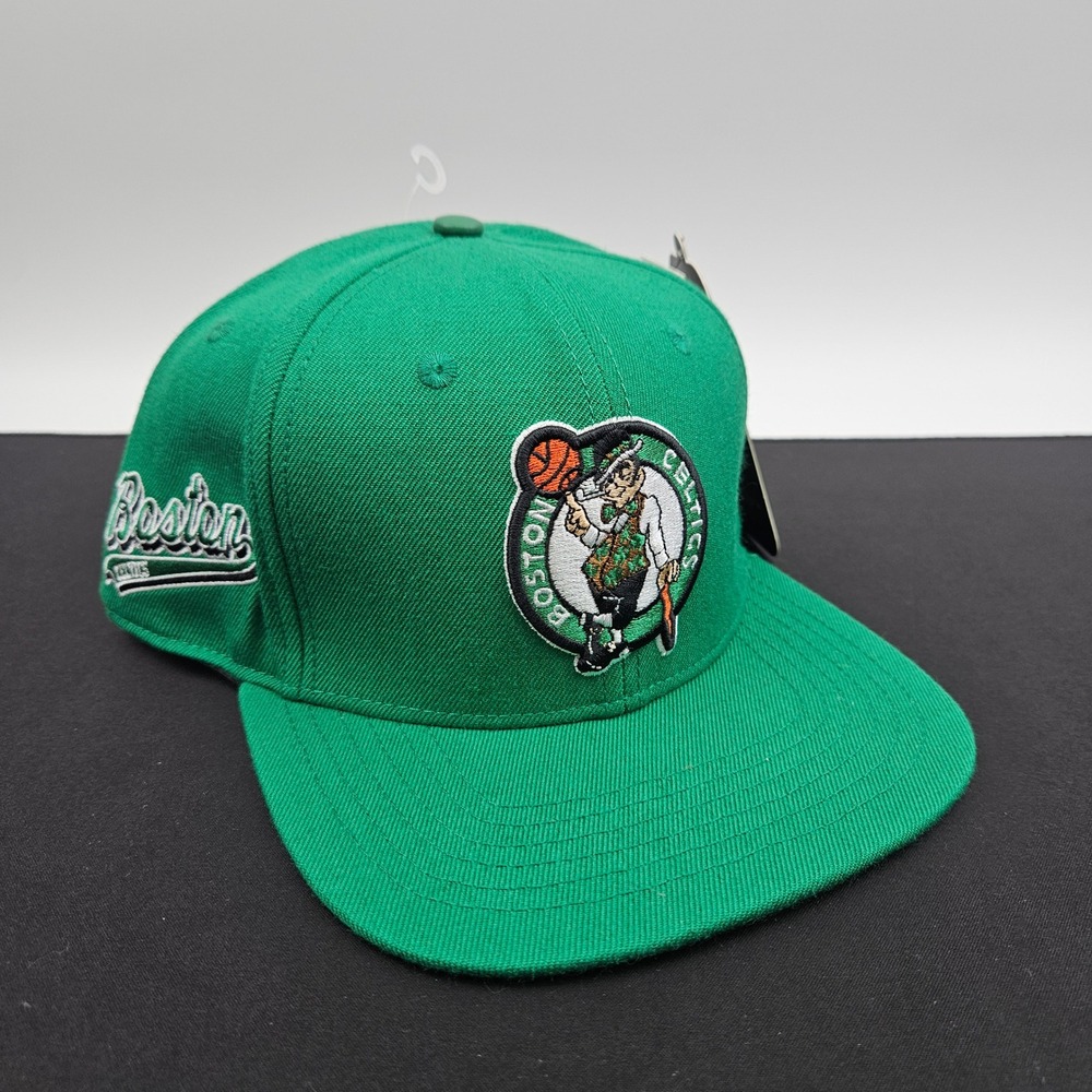 Pro Standard Boston Celtics NBA Snapback Hat Kelly Green Leather Button Cap